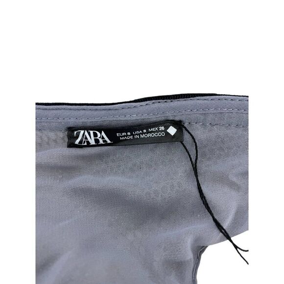 Zara Womens Dress Small S Maxi Sequined Mesh Sleeveless silver 9001/173 NWT - Picture 7 of 16